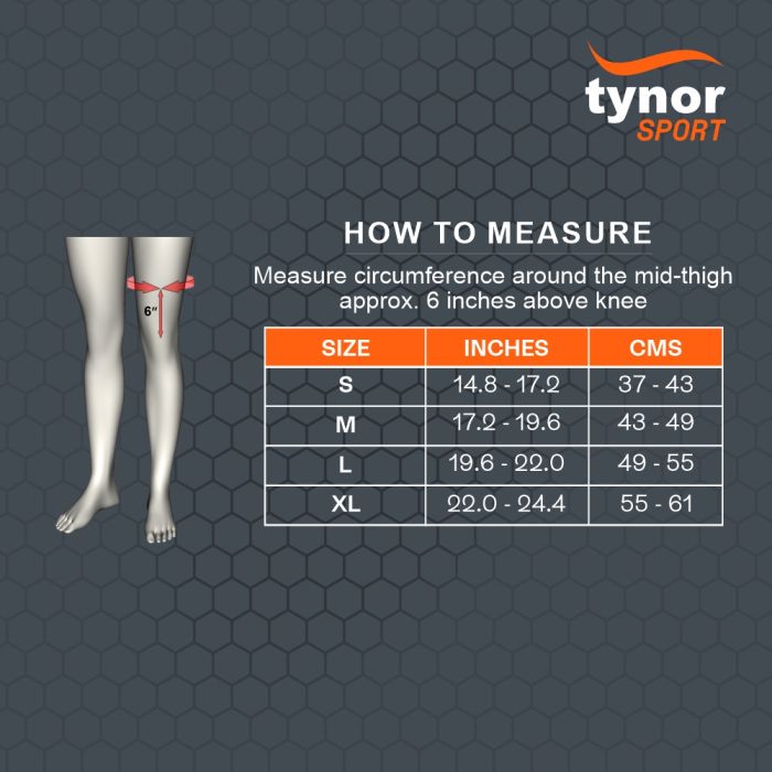 Tynor THIGH SUPPORT AIR PRO B.O Unisex Thigh Support-125000400909001