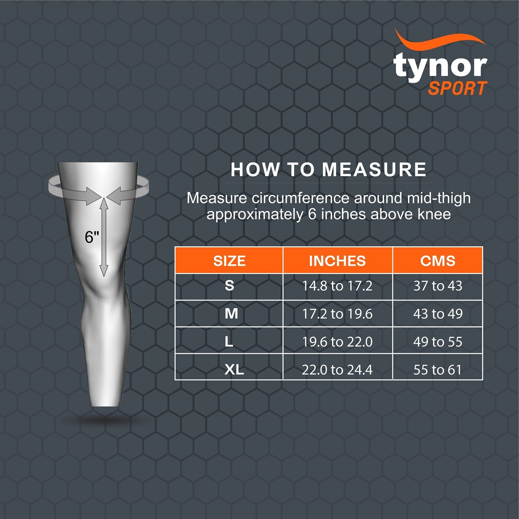 Tynor KNEE CAP AIR PRO OPEN PATELLA N.O Unisex Knee Cap-125000100906001