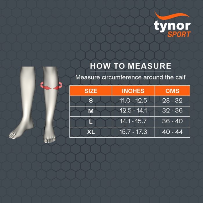 Tynor SHIN AND CALF SUPPORT AIR PRO B.O Unisex Calf And Shin Support-130002200910001