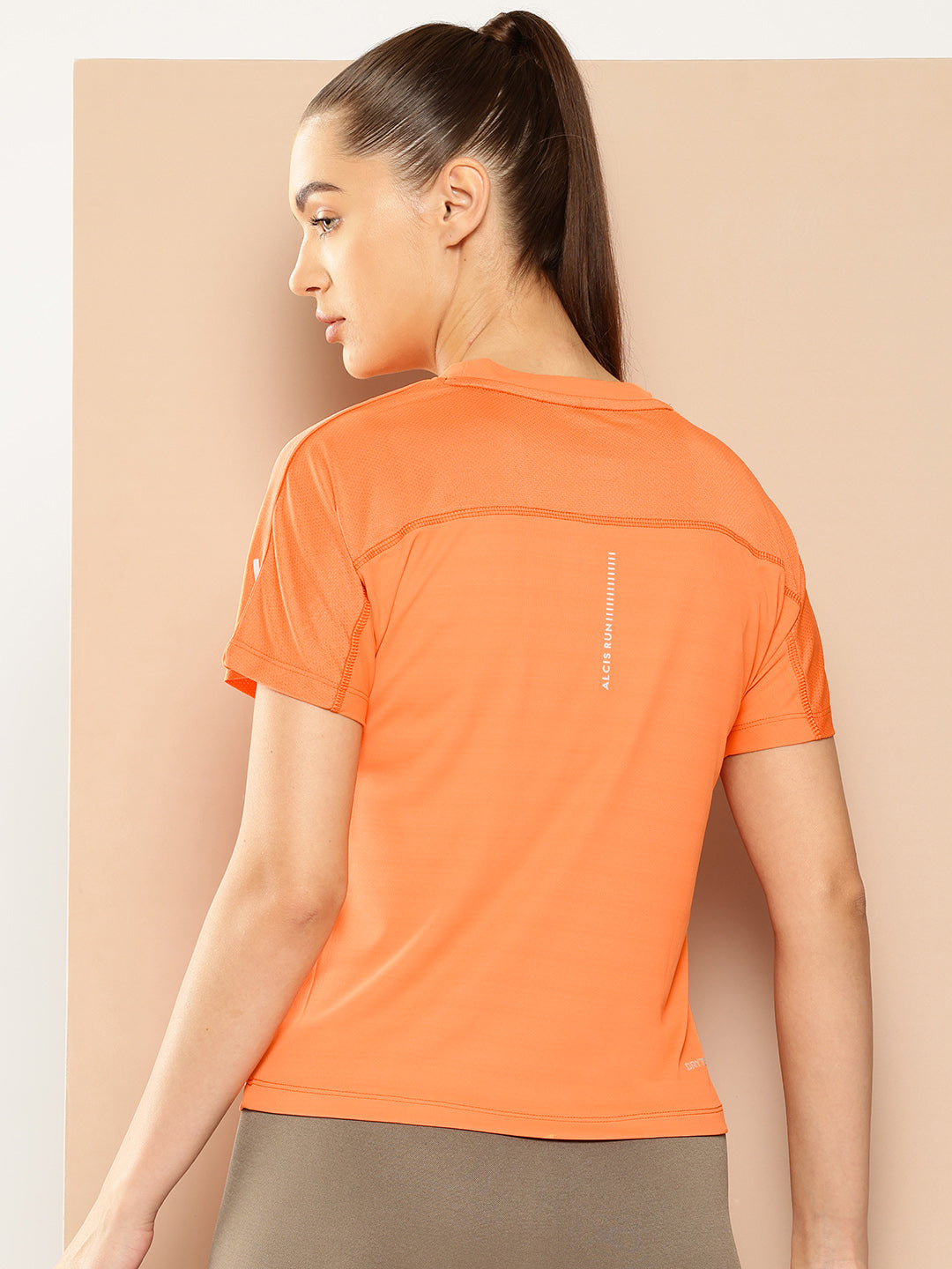 Alcis Women's Drycell Running Crop Tee-AAWTEESM00095002