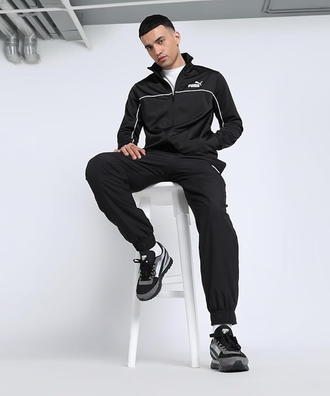 Puma Poly Piping Suit PUMA Black Men's Track Suit-68189601