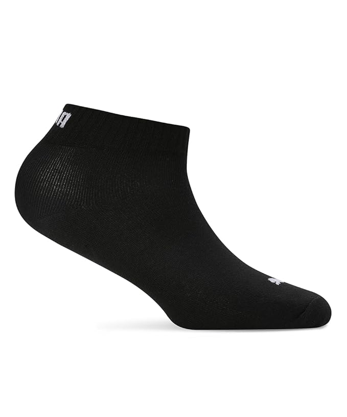 Close-up view of PUMA Unisex Lifestyle PO1 Socks, highlighting the soft fabric, snug fit, and iconic PUMA logo, designed for comfort and durability during everyday wear.