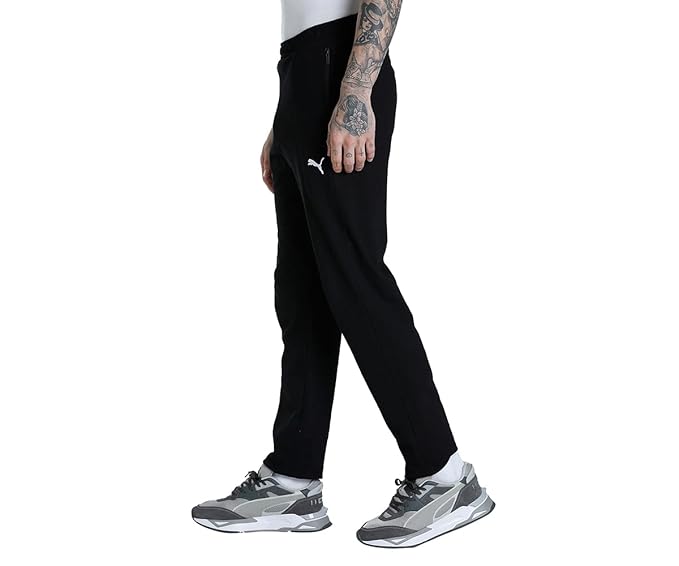 Puma Zippered Jersey Sweatpants Puma Black Men's Sweatpants-58825499