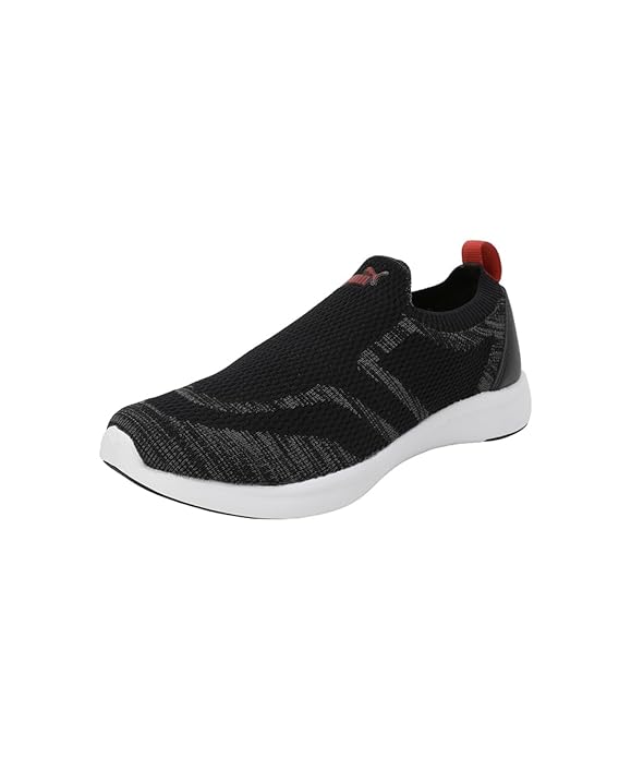 Side view of PUMA Men's Running Lace-Up Sneakers, showcasing the breathable upper, cushioned midsole, durable outsole, and iconic PUMA logo, designed for comfort and performance in running.