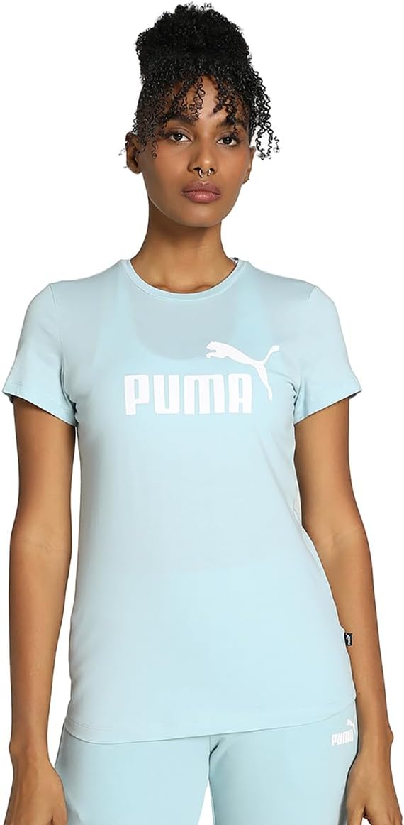 Front view of PUMA Women's Crew, showcasing the relaxed fit, soft fabric, and signature PUMA logo for a stylish and comfortable casual look.