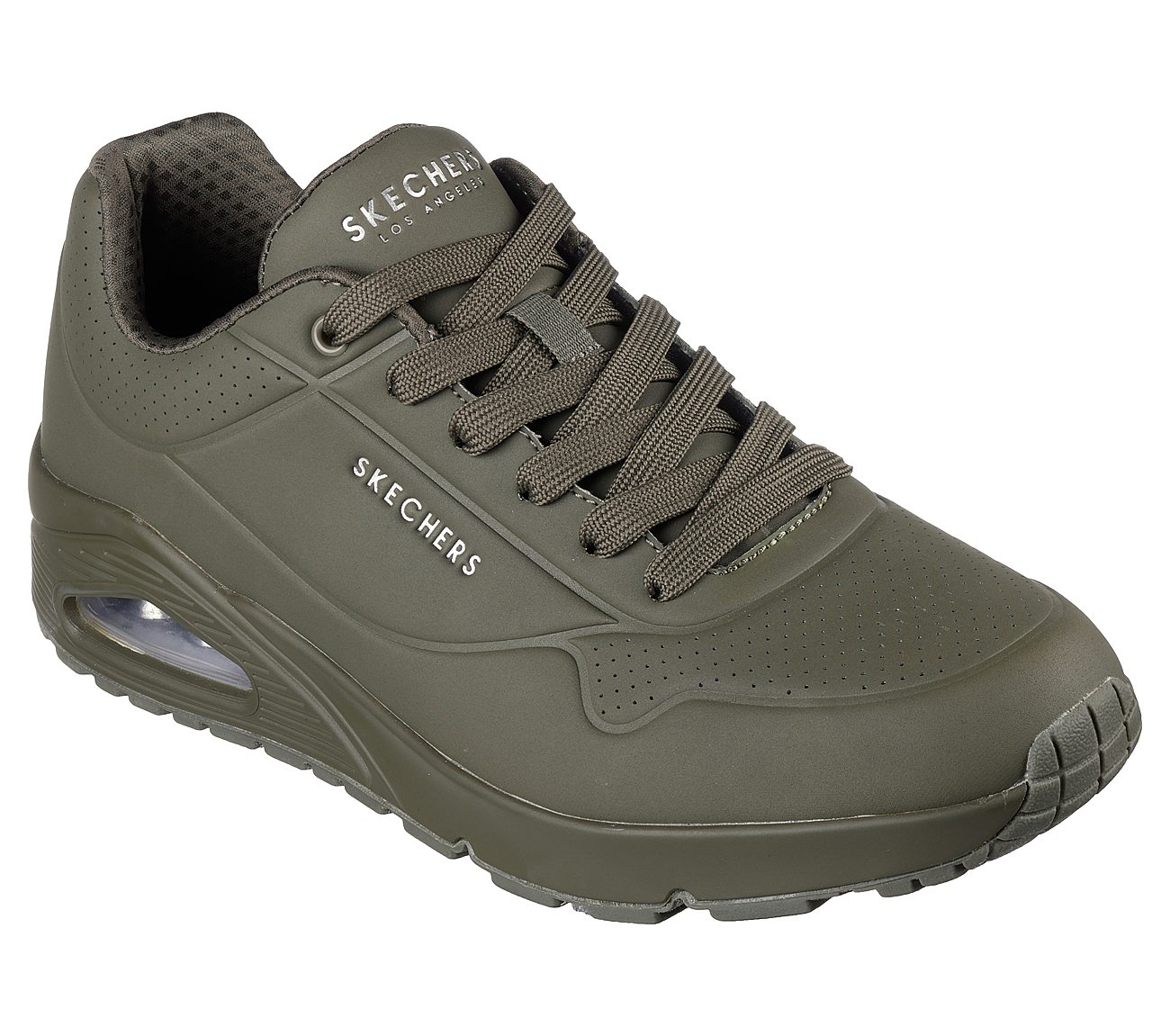 SKECHERS UNO - STAND ON AIR MEN'S LACE UP LIFESTYLE SHOES - 52458-DKGR