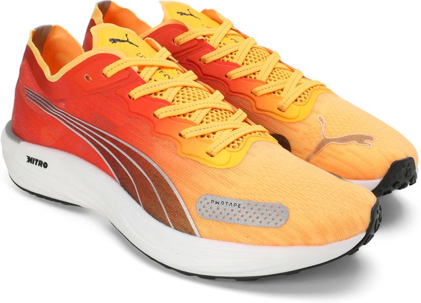 Side view of PUMA Men's Lifestyle Lace-Up Sneakers, showcasing the sleek design, breathable upper, cushioned insole, and iconic PUMA logo, designed for comfort and style in everyday wear.