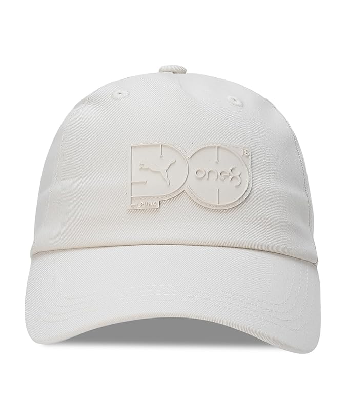 Side view of PUMA Men's Lifestyle Cap, highlighting the adjustable strap, breathable fabric, and iconic PUMA logo, designed for a comfortable and stylish fit during casual wear.