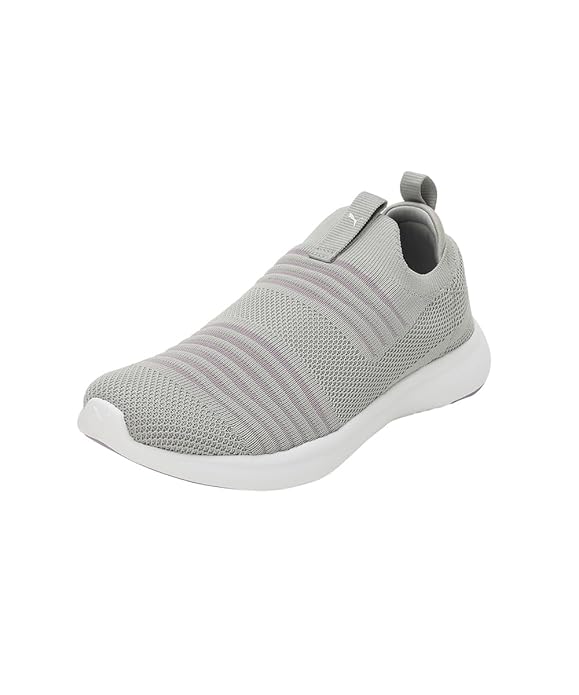 Side view of PUMA Women's Running Lace-Up Sneakers, showcasing the breathable upper, cushioned midsole, durable outsole, and iconic PUMA logo, designed for comfort and performance in running.