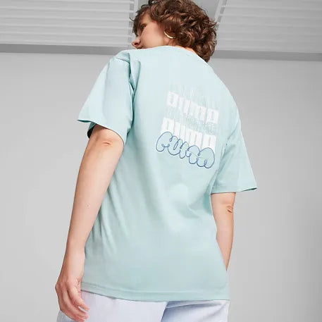 Puma CLASSICS BRAND LOVE Relaxed Graphic Tee Women's T-Shirts-62497222