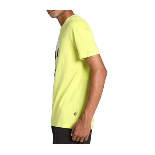 Puma ESS+ LOGO LAB Tee Lime Sheen Men's T-Shirts