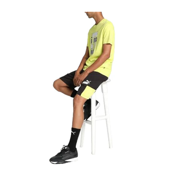 Puma ESS+ LOGO LAB Tee Lime Sheen Men's T-Shirts