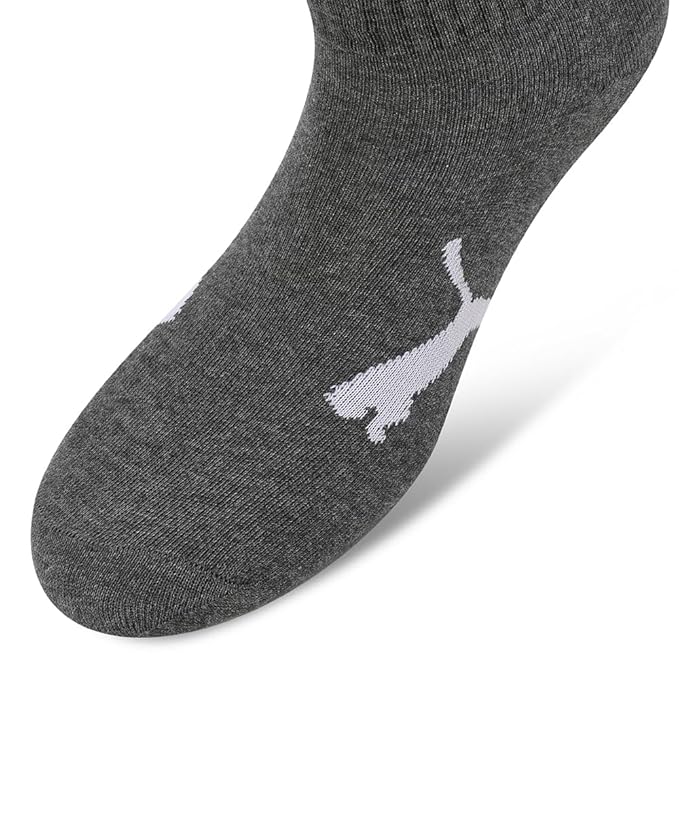 Puma Quarter 1p Unisex Dark Gray Heather Unisex Socks-68551604