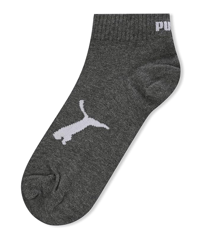 Puma Quarter 1p Unisex Dark Gray Heather Unisex Socks-68551604