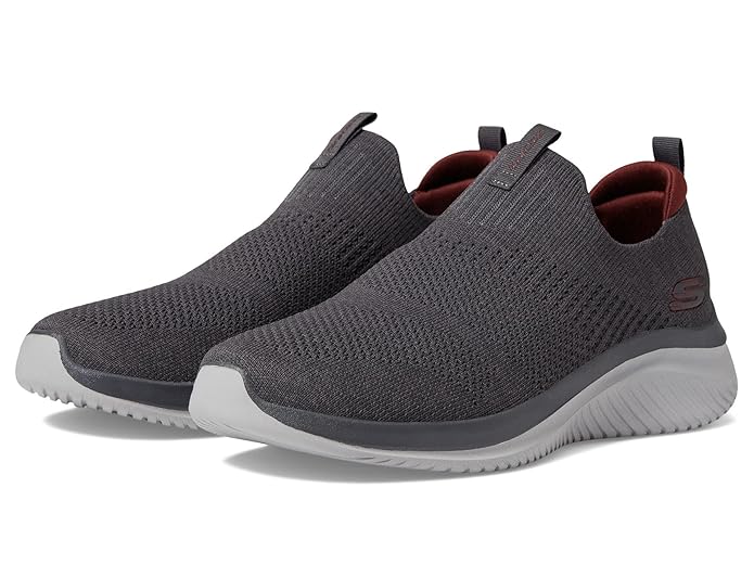 Side view of Skechers Ultra Flex 3.0 – Demchek Men's lace-up running footwear with modern design