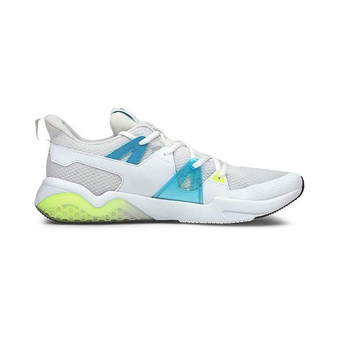 Puma Cell Fraction Fade Puma White-Scuba Blue Men's Running Shoes-19437202