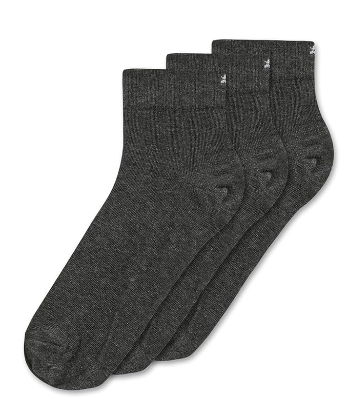 Puma Quarter 3p Unisex Dark Gray Heather Unisex Socks-68551902