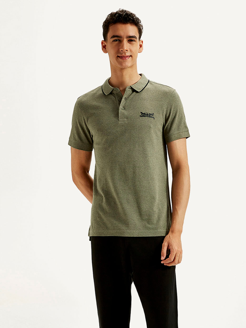 LEVIS Men's Solid Slim Fit Polo T-shirt