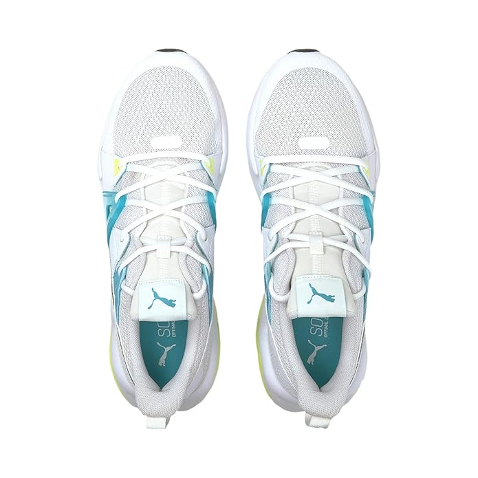 Puma Cell Fraction Fade Puma White-Scuba Blue Men's Running Shoes-19437202