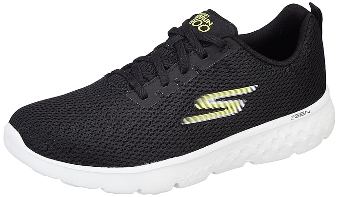 Side view of Skechers GO RUN 400 Men's slip-on running shoes showcasing the breathable upper and slip-on construction