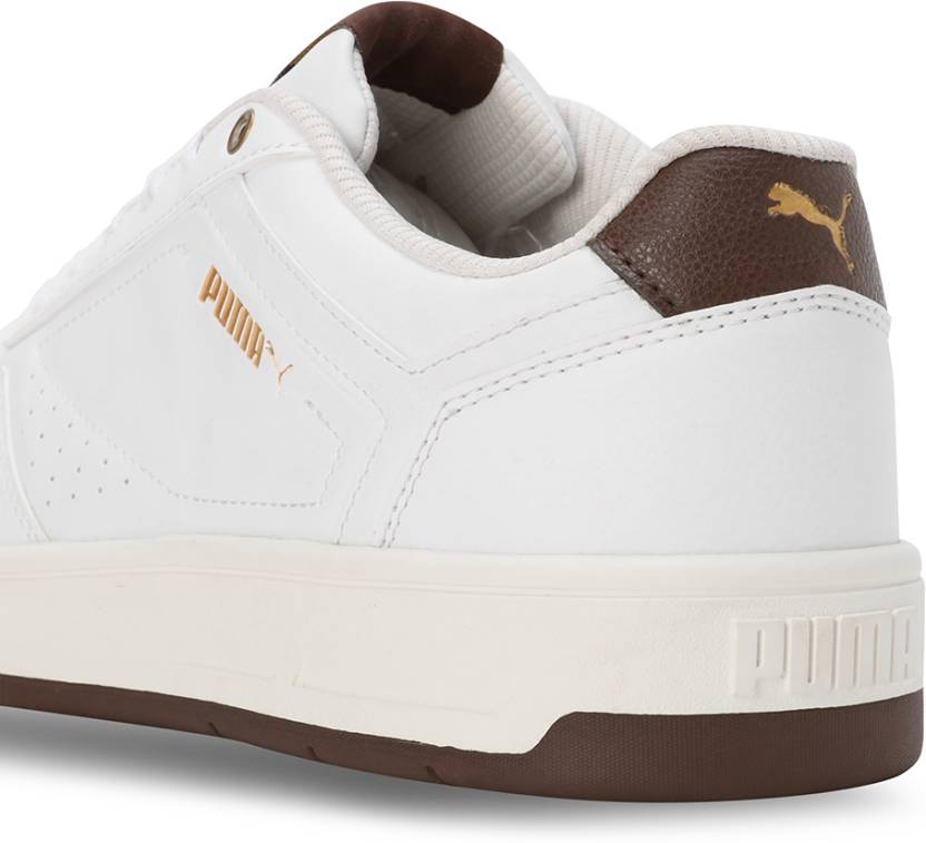 Puma Court classic Res PUMA White-Chestnut Br Men's Casual Shoes