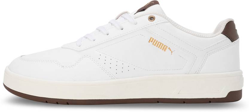 Puma Court classic Res PUMA White-Chestnut Br Men's Casual Shoes