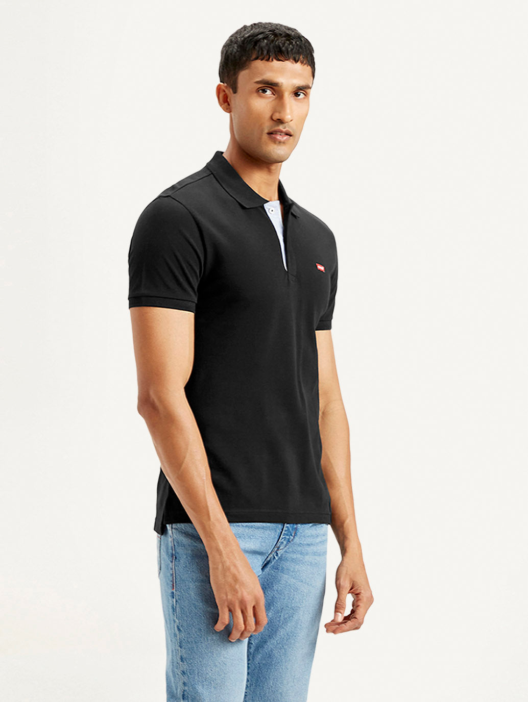 LEVIS Men's Solid Slim Fit Polo T-shirt