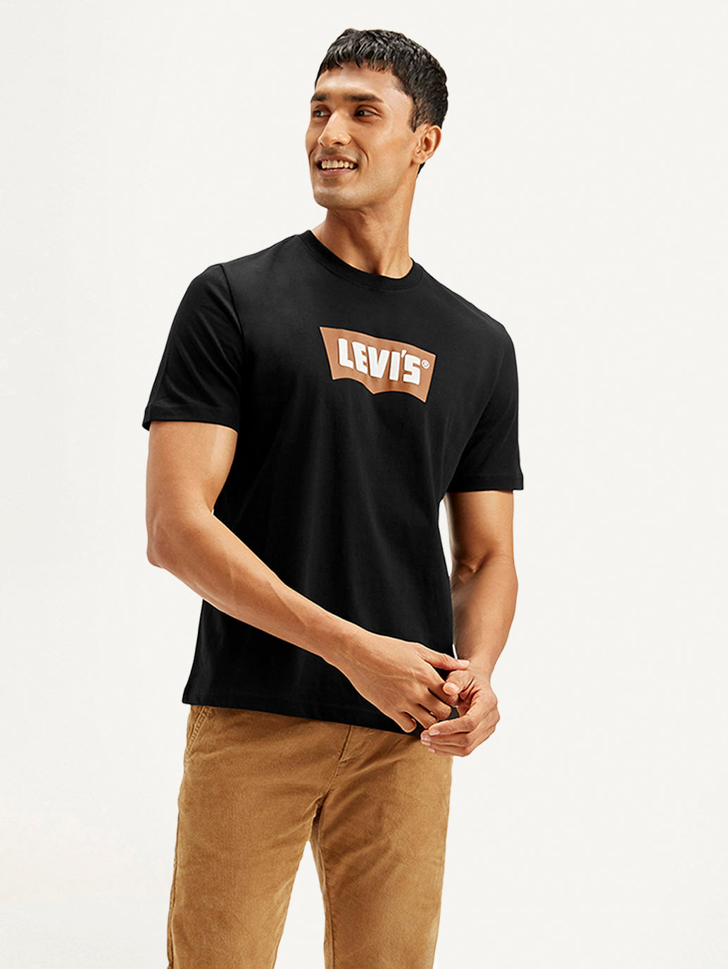 LEVIS Men's Brand Logo Crew Neck T-shirt