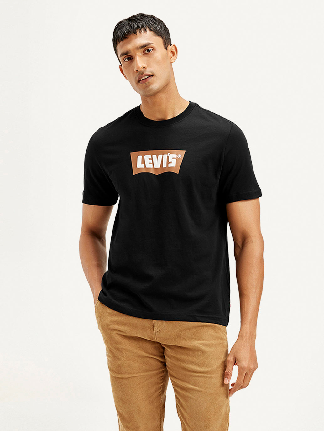 LEVIS Men's Brand Logo Crew Neck T-shirt