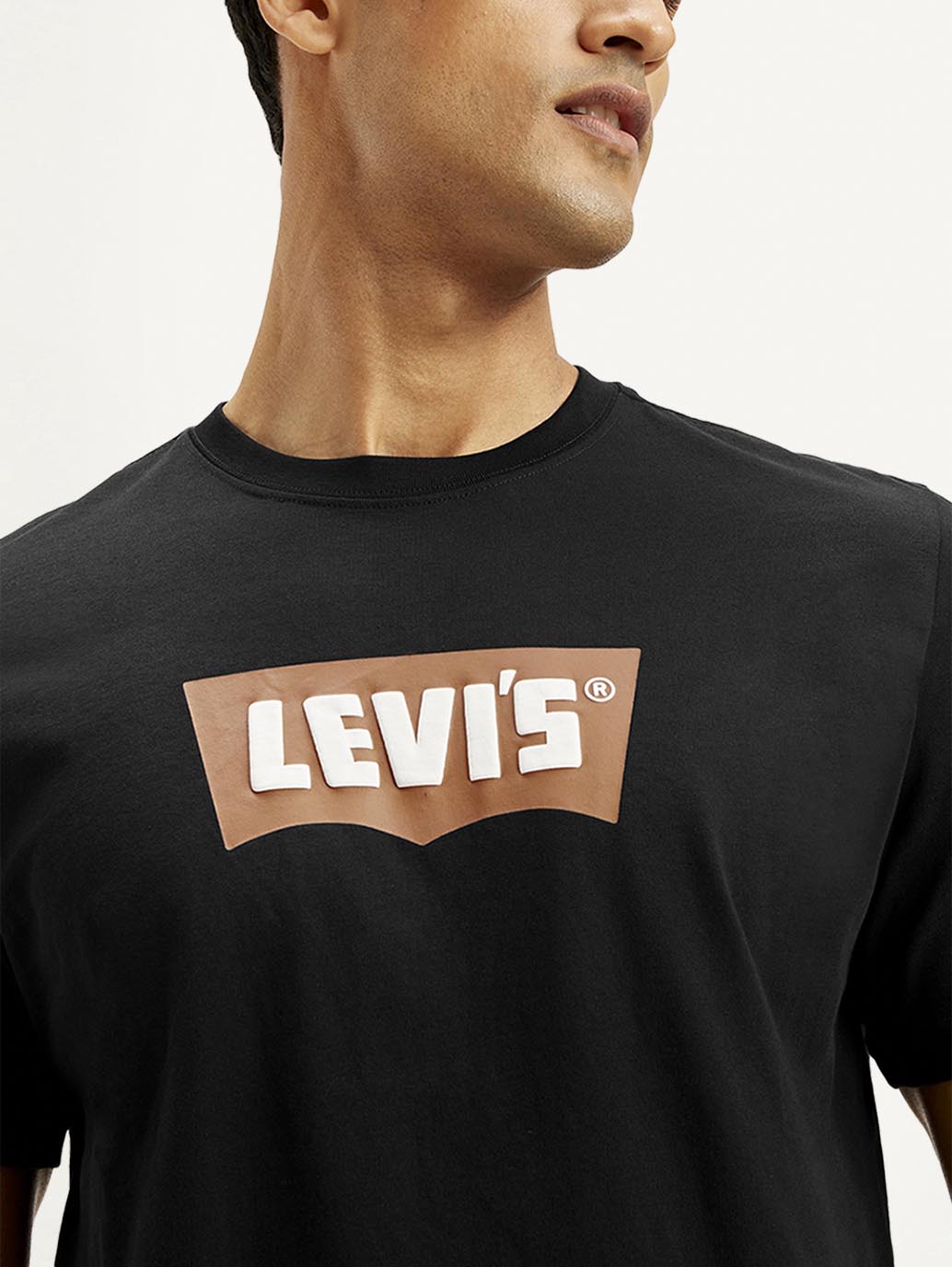 LEVIS Men's Brand Logo Crew Neck T-shirt