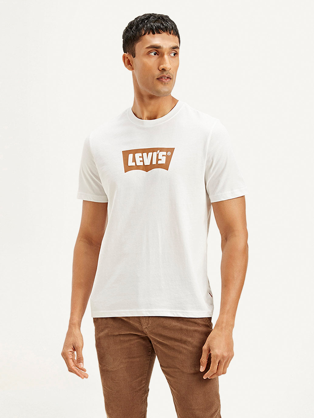 LEVIS Men's Brand Logo Crew Neck T-shirt