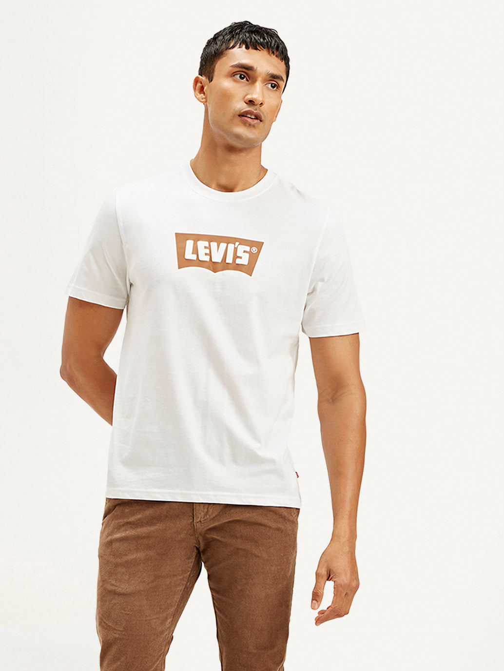 LEVIS Men's Brand Logo Crew Neck T-shirt