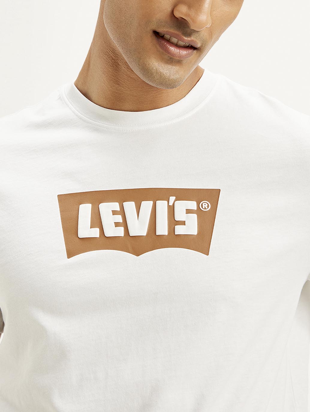 LEVIS Men's Brand Logo Crew Neck T-shirt