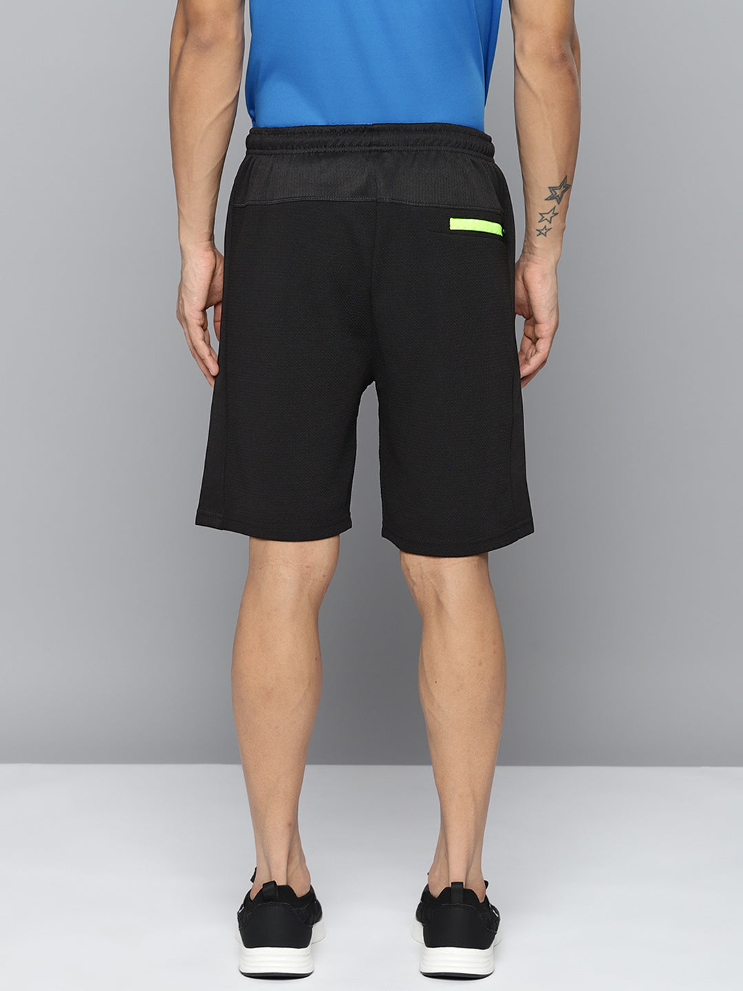 Alcis Men's Black Solid Running Short-AAMSHOSM00031901