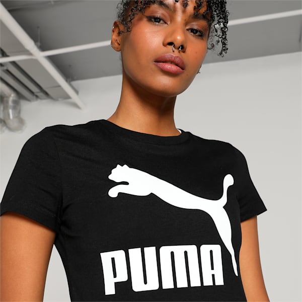 Puma Classics Logo Tee Puma Black Women's T-Shirt-62835201