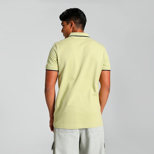 Puma Collar Tipping Polo Pistachio Green Men's Polo T-Shirts