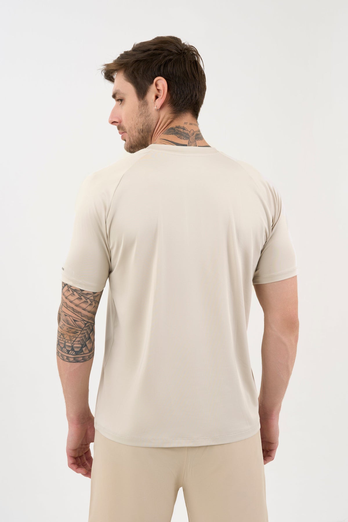 DCYPHR Men's AUSM5X™ Crewneck Tee-Ivory Mist