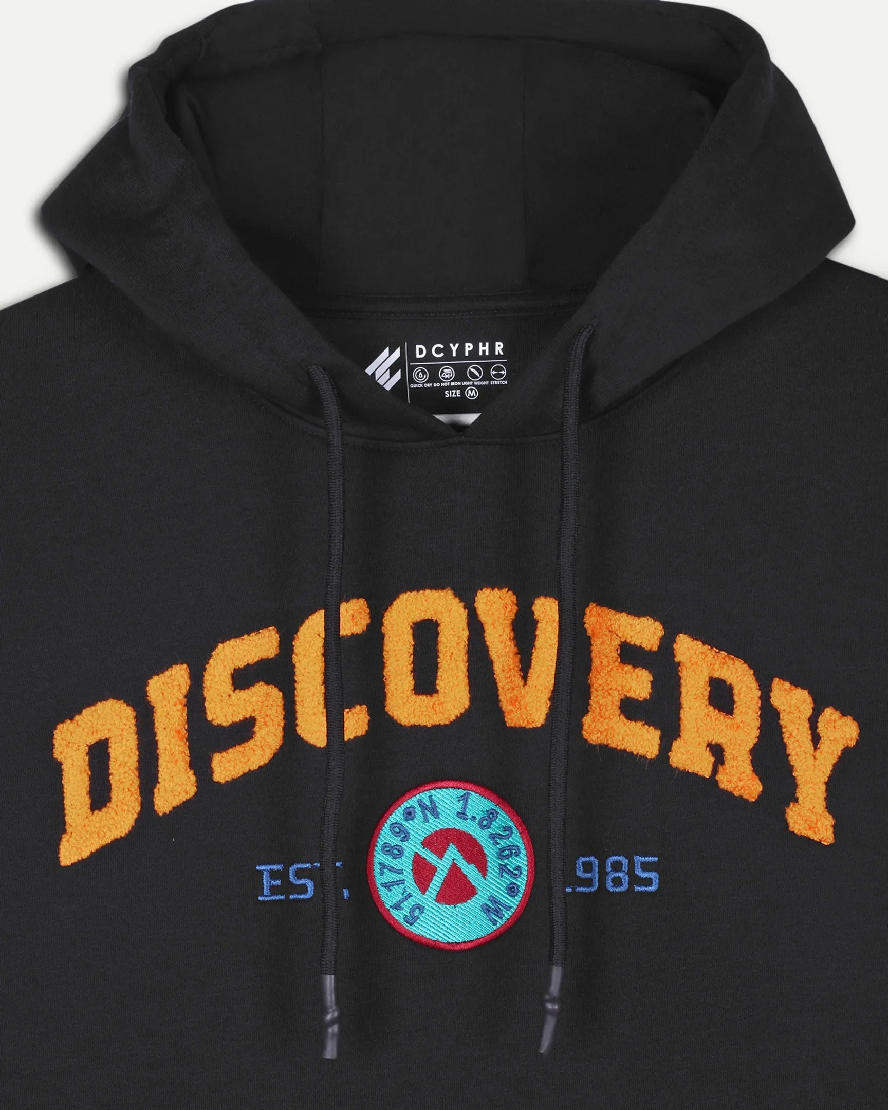 DCYPHR DISCOVERY Varsity 1985 Hoodie - Black