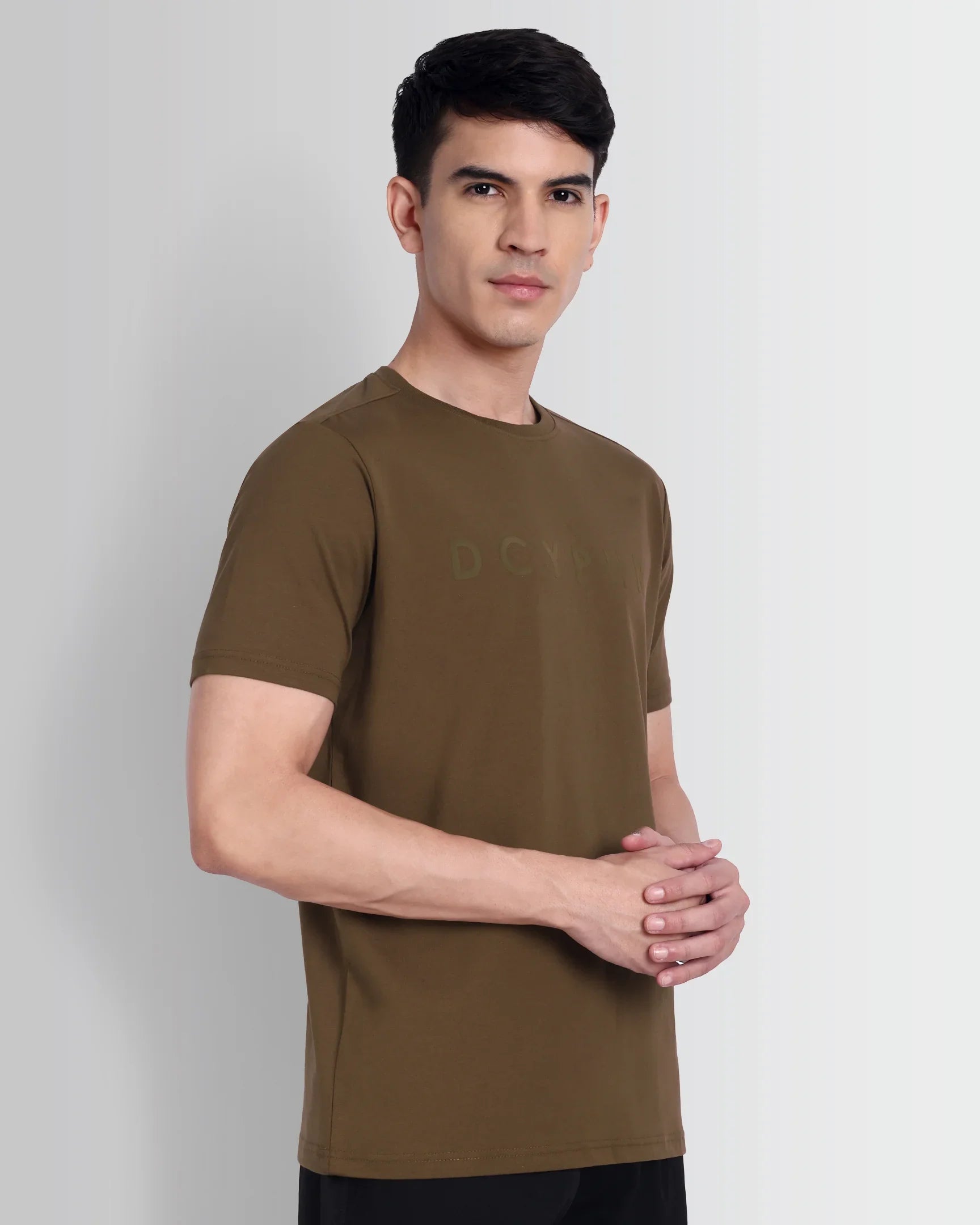 Ajio Adidas V Neck T Shirt Mens Dcyphr Essentials Logo Tee Men's T