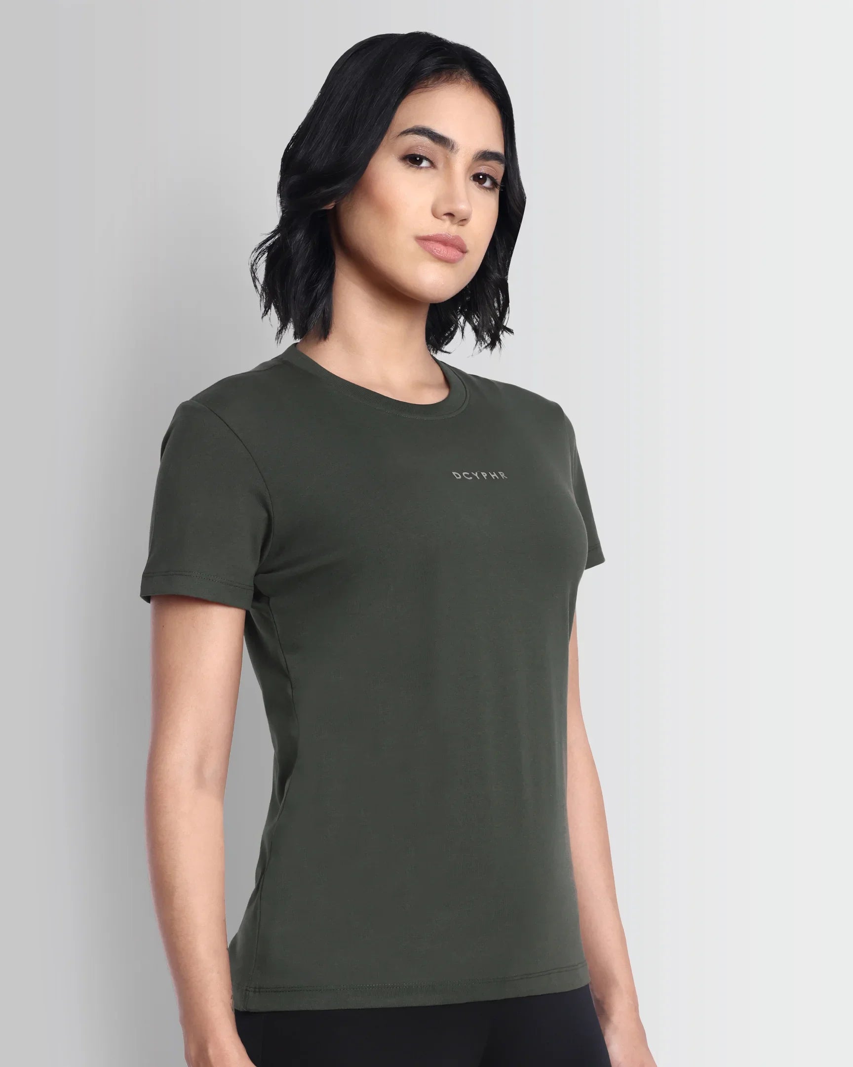 DCYPHR Essentials Stretch Brand Tee - Mud