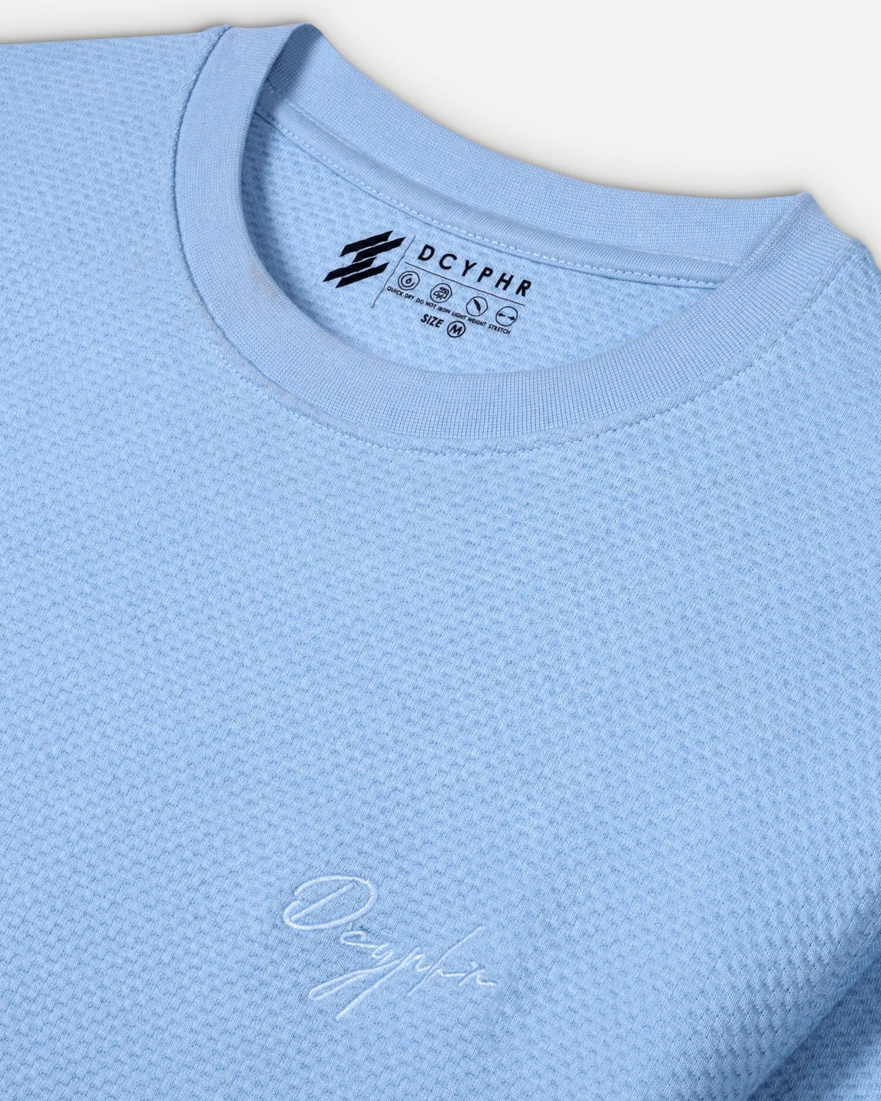 DCYPHR Waffle Play Structure Tee - Powder Blue