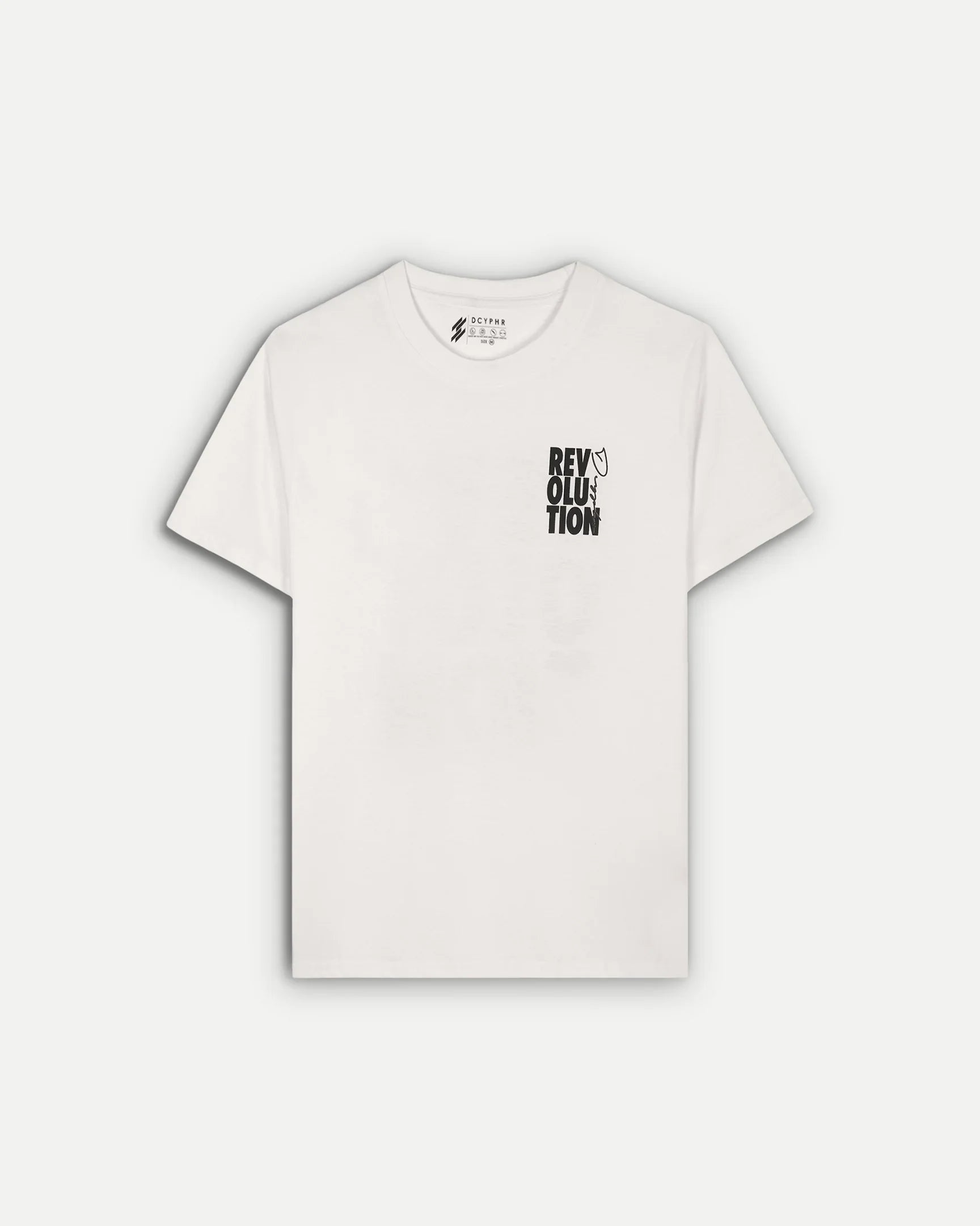 DCYPHR Revolution Graphic Tee - Bright White