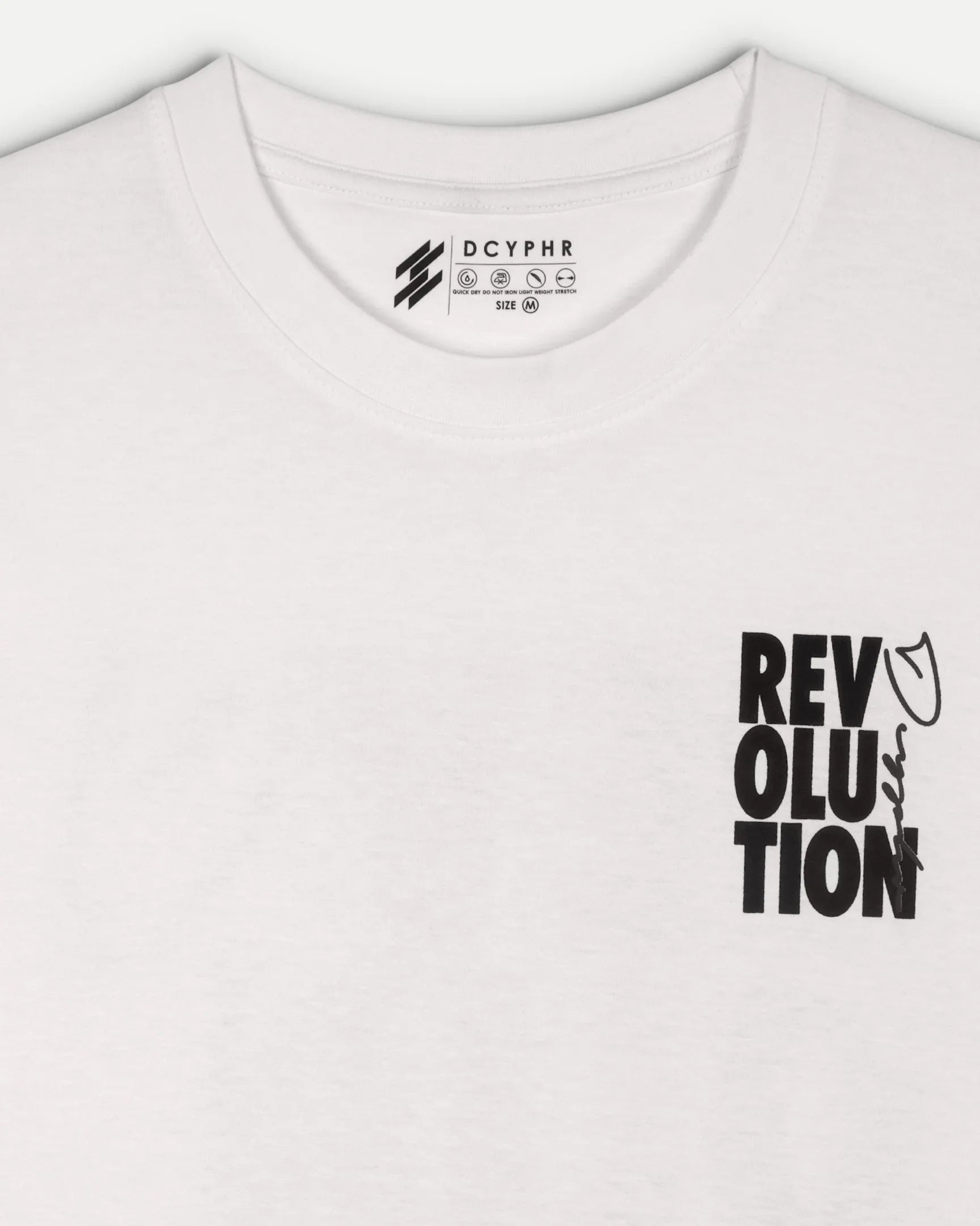 DCYPHR Revolution Graphic Tee - Bright White