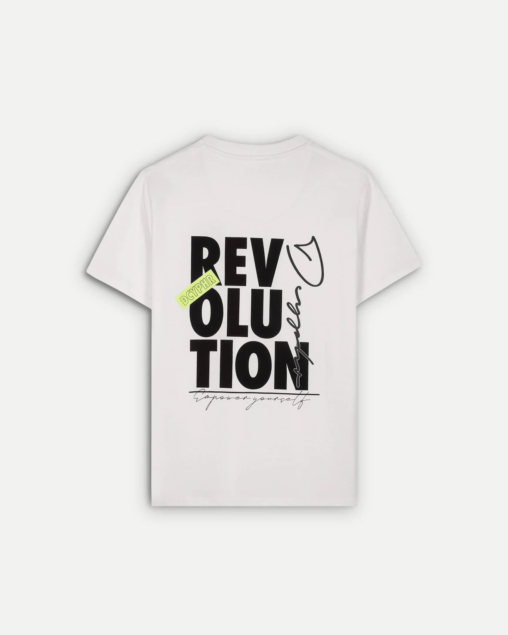 DCYPHR Revolution Graphic Tee - Bright White