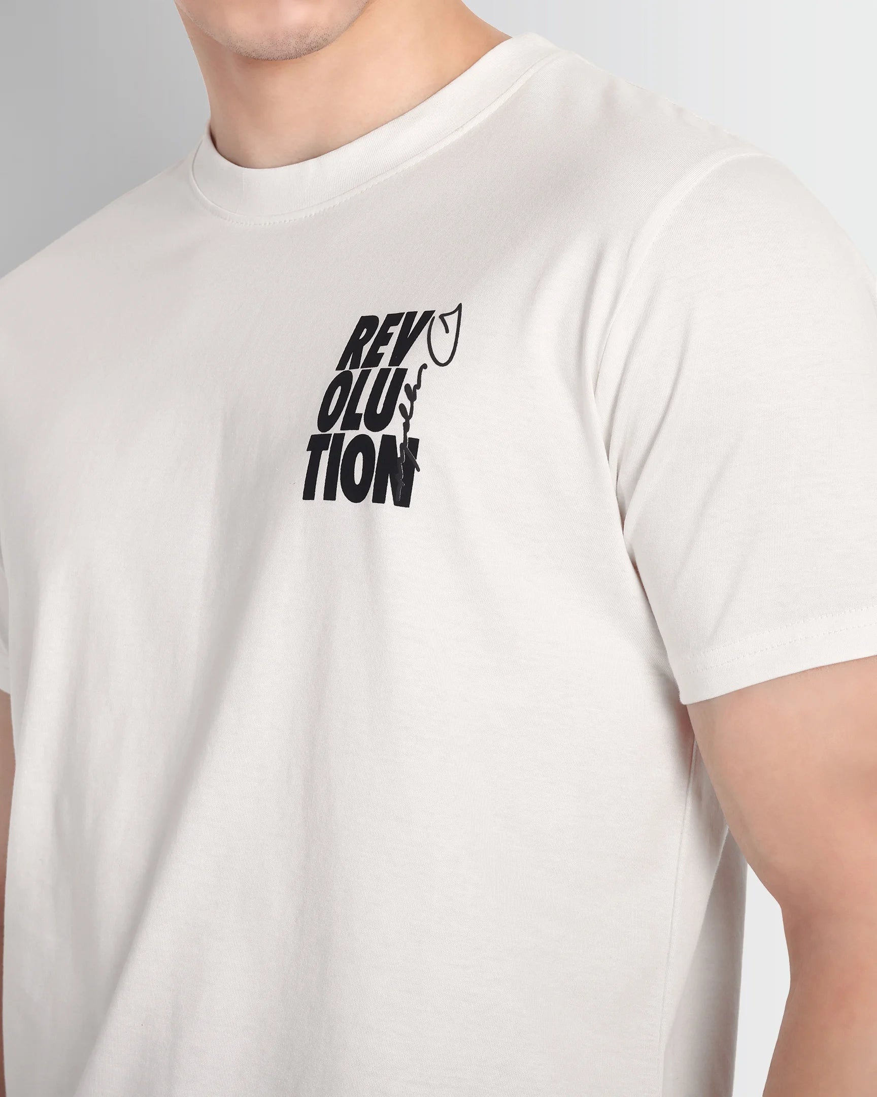 DCYPHR Revolution Graphic Tee - Bright White