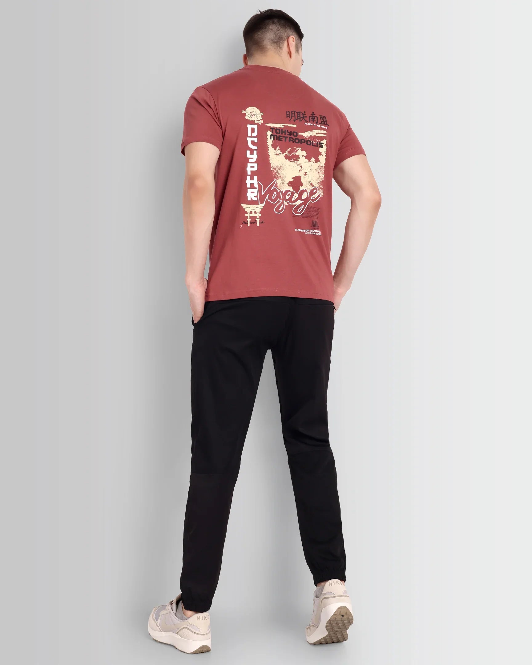 DCYPHR Tokyo Drift Graphic Tee - Red Ochre