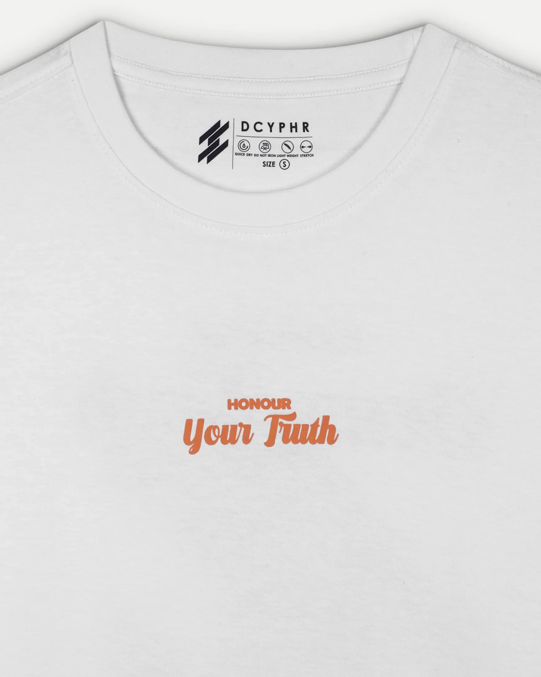 DCYPHR Honour Your Truth Graphic Tee - Optic White