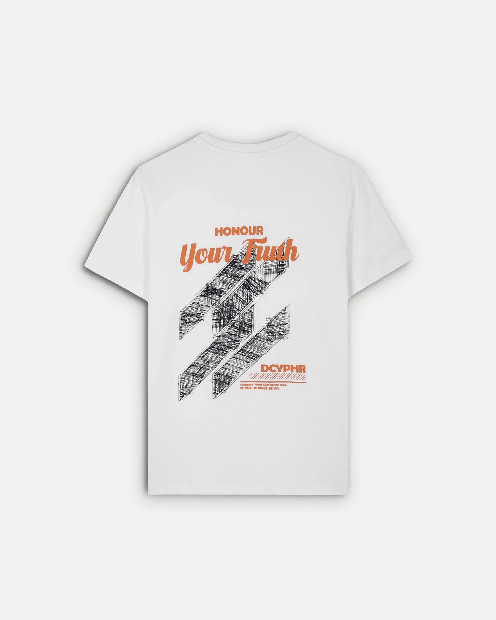 DCYPHR Honour Your Truth Graphic Tee - Optic White