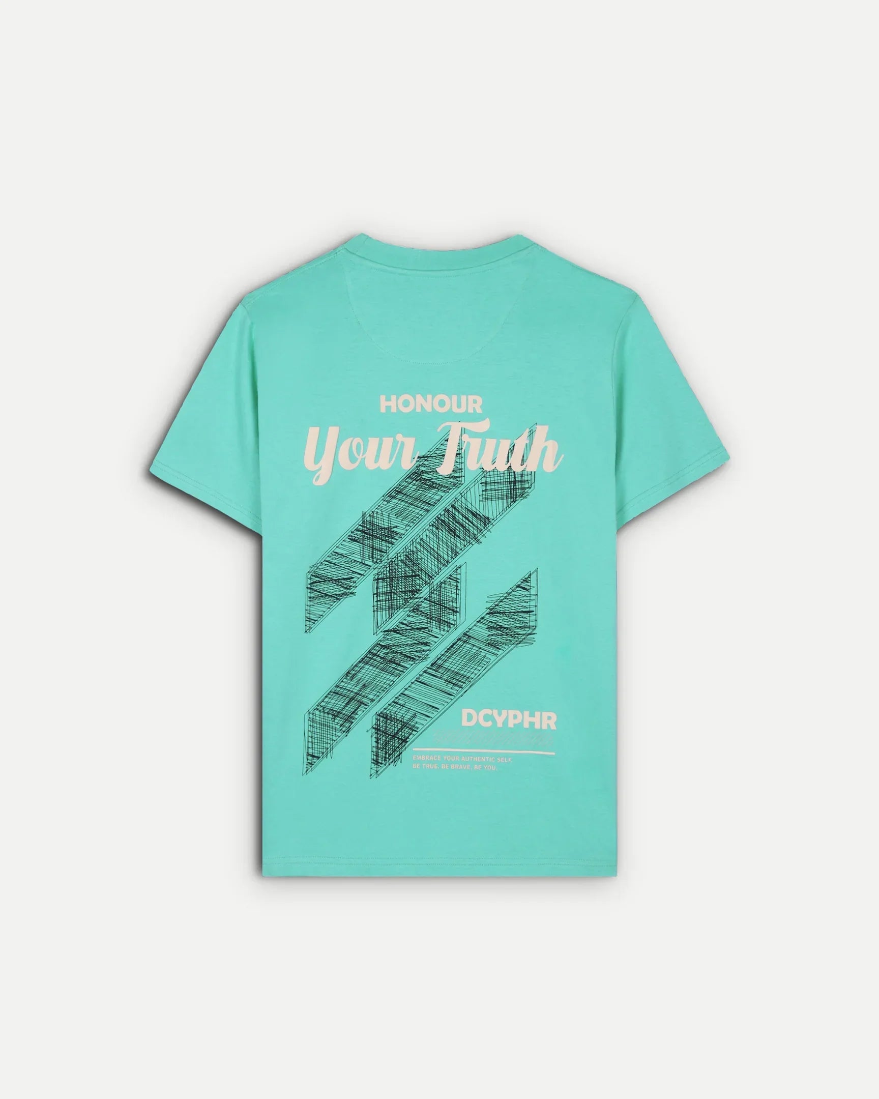 DCYPHR Honour Your Truth Graphic Tee - Mint Horizon