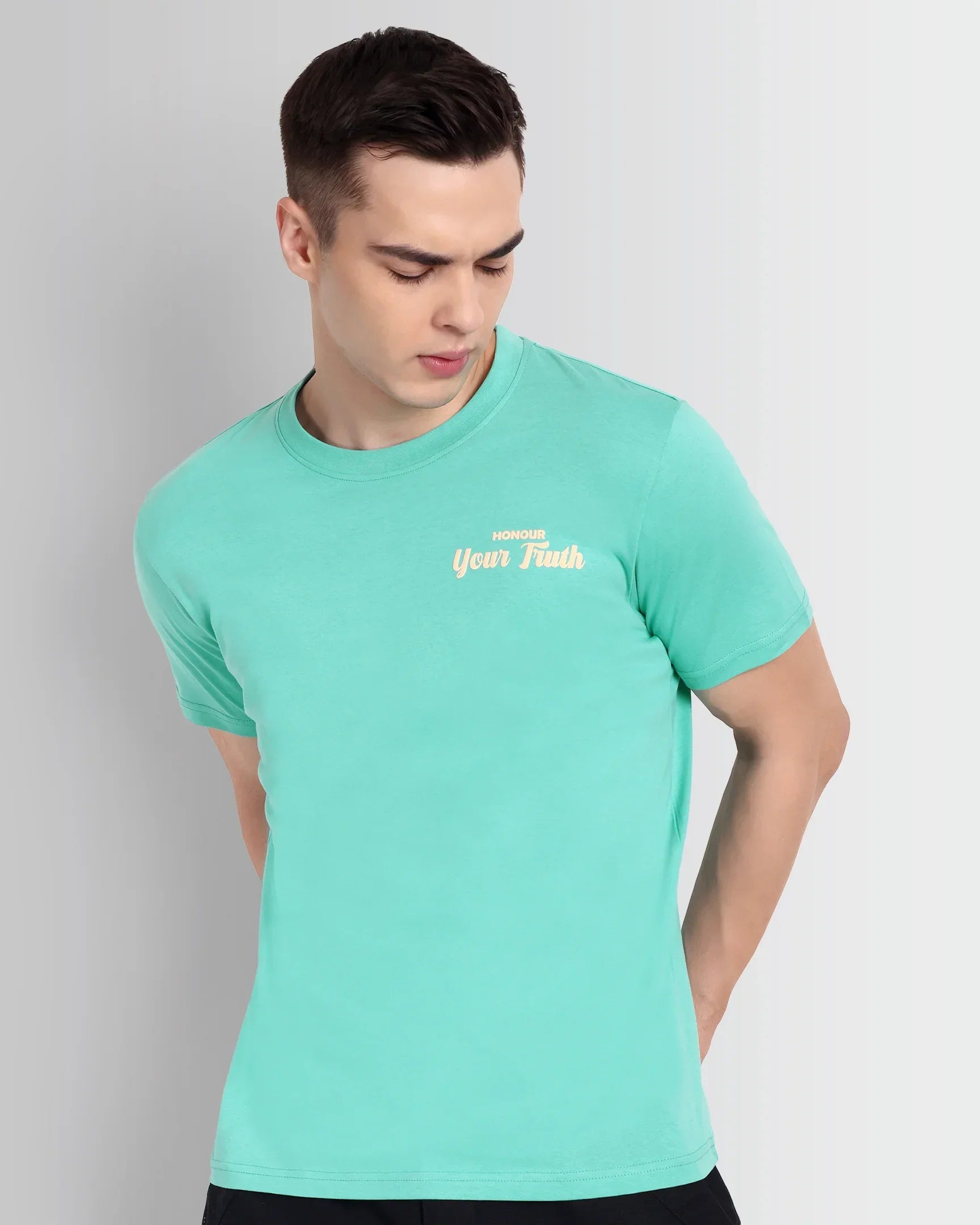 DCYPHR Honour Your Truth Graphic Tee - Mint Horizon